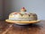 Traditional Late 20th Century Firenze Made in Italy Terracotta Pottery Handpainted Covered Dish for Butter or Cheese Serveware, Lemon Motif For Sale - Image 3 of 7