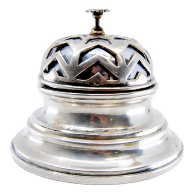 Silver Doorbell with Relief Capsule For Sale