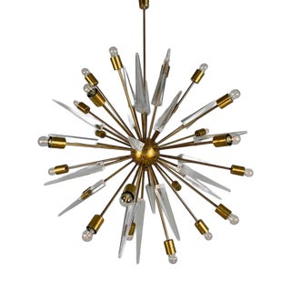 Large Sputnik Chandelier, 1950s For Sale