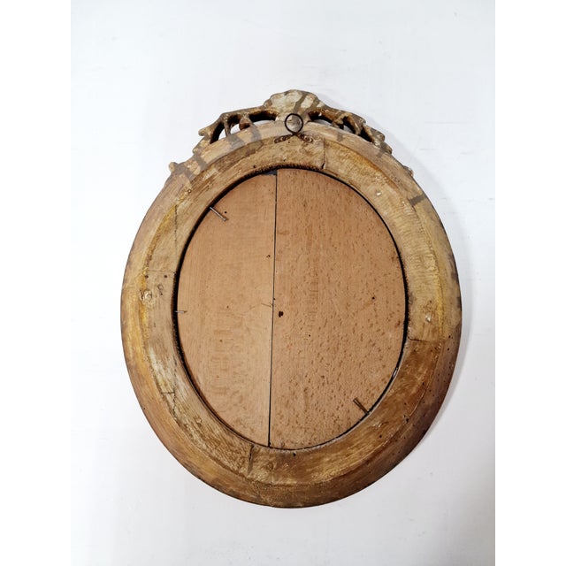Gold Antique Mirror in Louis Philippe Style For Sale - Image 8 of 10