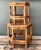 Coffee Vintage Hexagonal Bamboo Orchid Pedestals - Set of 2 For Sale - Image 8 of 12