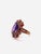 Bochic Capri Vintage Amethyst & Rose Garnet Ring in 18K Gold & Silver For Sale - Image 4 of 11