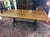 Vintage Banded Mahogany Table, Trestle Style Base Dining Table For Sale - Image 13 of 16