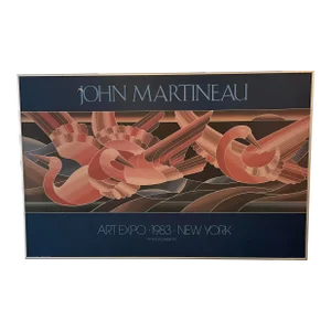 John Martineau Art Expo Poster 1983 New York