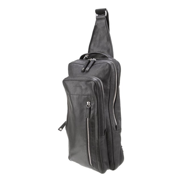 Longchamp Leather Backpack Body Bag Sling Pack Crossbody Men Women For Sale