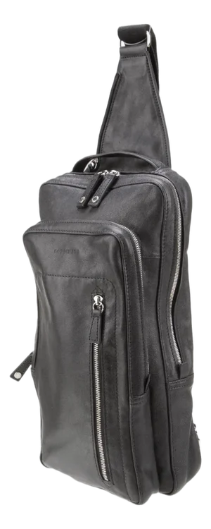 Longchamp Leather Backpack Body Bag Sling Pack Crossbody Men Women