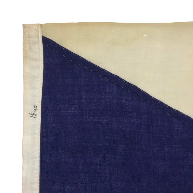 Rustic Vintage Wool Flag of Czech Republic (Czechia) For Sale - Image 3 of 5