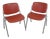 Anonima Castelli Office Chairs by Giancarlo Piretti for Castelli / Anonima Castelli, 1960s, Set of 2 For Sale