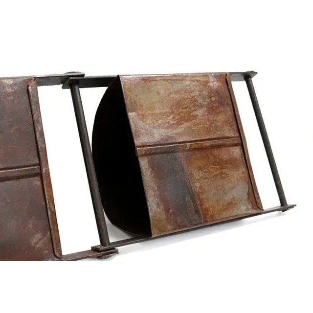 Our Metal Water Wheel Bin has been re-created for functional storage! Its eye-catching look gives a fun and rustic accent...