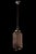 Brass cage pendant fixture.