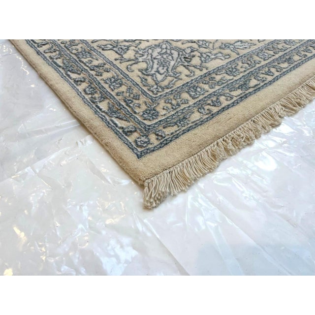 2000 - 2009 Silk and Wool Agra Rug , 8'1" X 10'4" For Sale - Image 5 of 5