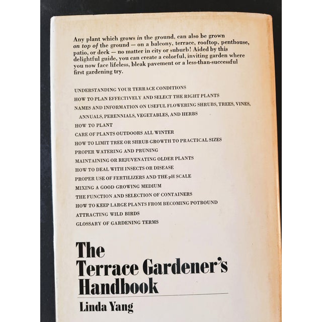American The Terrace Gardener's Handbook by Linda Yang, 1975 For Sale - Image 3 of 3