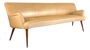 Italian Mid-Century Modern Curved Sofa by Gio Ponti, 1950s