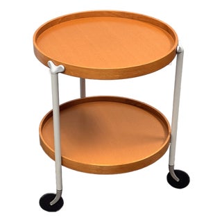 Pascal Mourgue for Ligne Roset Pearwood Bar Trolley For Sale