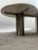 1990s Organic Modern Travertine Three-Tier Circular Coffee Table With Metal Base For Sale - Image 9 of 14