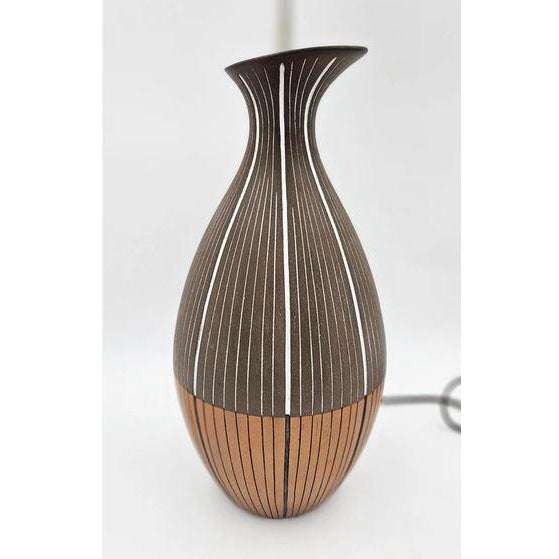 Ugo Zaccagnini 1960's Italian Bitossi Ceramic Lamp Designed by Zaccagnini for Raymor For Sale - Image 4 of 11