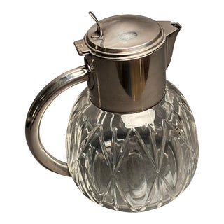 Early 20th Century German Crystal Water Pitcher For Sale