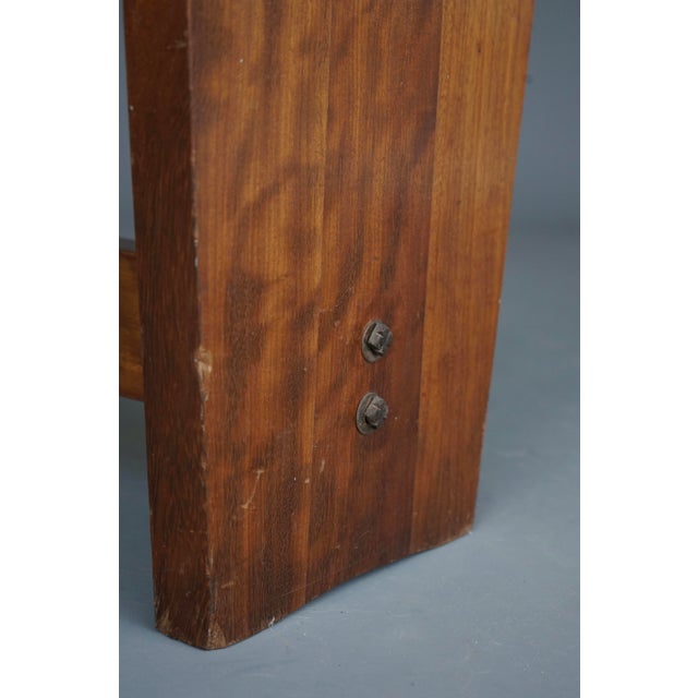 Mid-Century Church Stool in Walnut, 1950s For Sale - Image 13 of 14