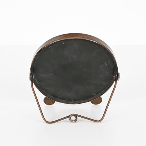 1930s Italian Art Deco Adjustable Copper Table Mirror, Italy, 1930s For Sale - Image 5 of 18