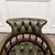 Chesterfield Desk Chair in Green Leather For Sale - Image 5 of 8