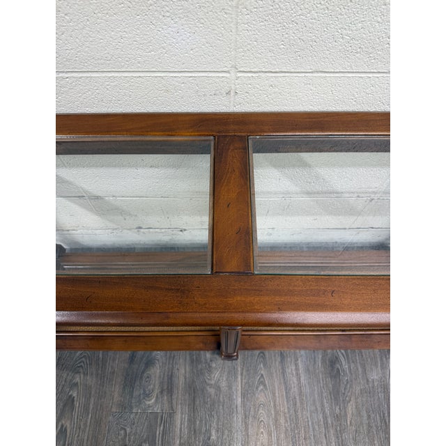 Vintage Mid Century Traditional Walnut Console Table Hall Table For Sale - Image 10 of 13