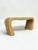 Contemporary Vintage 1970s Organic Modern Pencil Reed Waterfall Console Table For Sale - Image 3 of 9