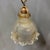 Small Pressed Glass Pendant Lamp with Chain and Ceiling Rose from Holophane, 1930s For Sale - Image 14 of 18