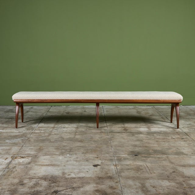 Mid-Century Modern Bertha Schaefer Long Bench for Singer and Sons For Sale - Image 3 of 12