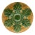 19th Century Green & Yellow Majolica Oyster Plate For Sale