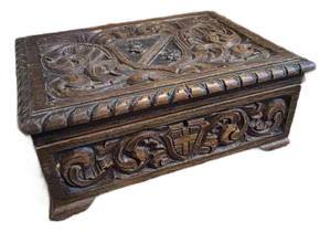 Carved Wood Box
