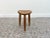 Vintage studio crafted three leg stool in oak with exposed mortise and tenon joints. A curved seat provides a comfortable...
