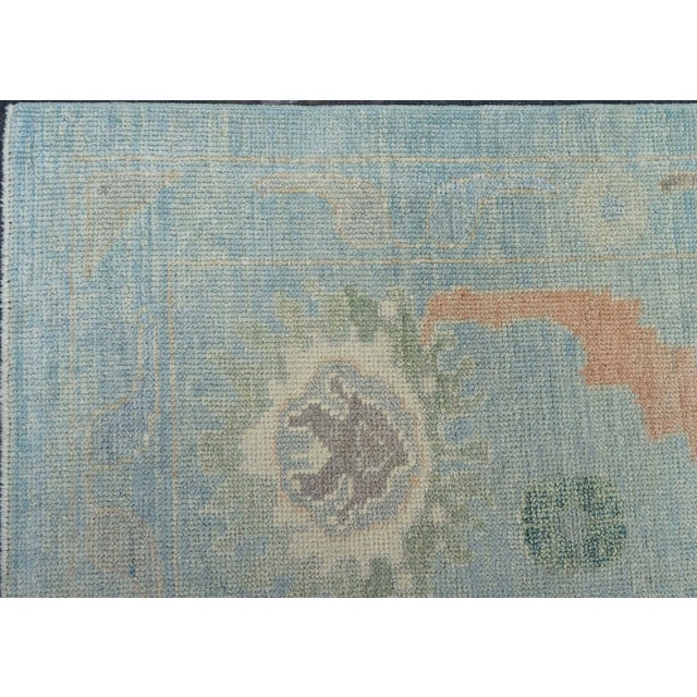 Early 21st Century Turkish Oushak Rug 12'3" x 15'5" #20404 For Sale - Image 5 of 8