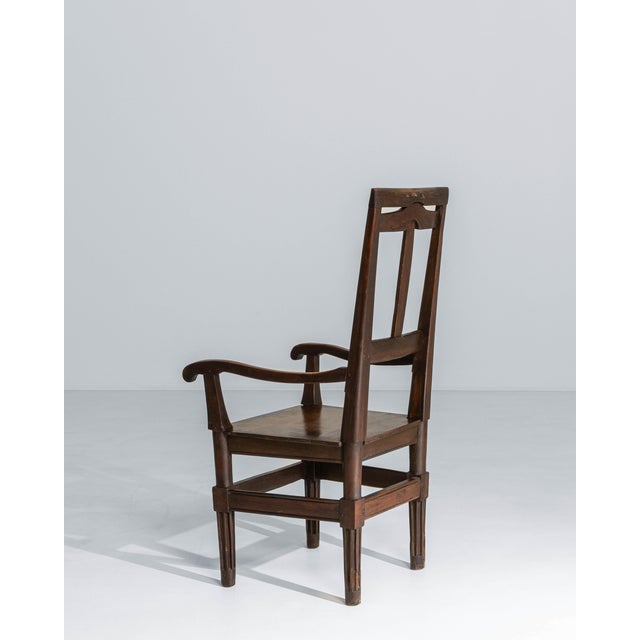 Neoclassical 19th Century French Neoclassical Walnut Armchair For Sale - Image 3 of 18