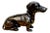 French School Patinated Bronze of a Resting Dachshund For Sale