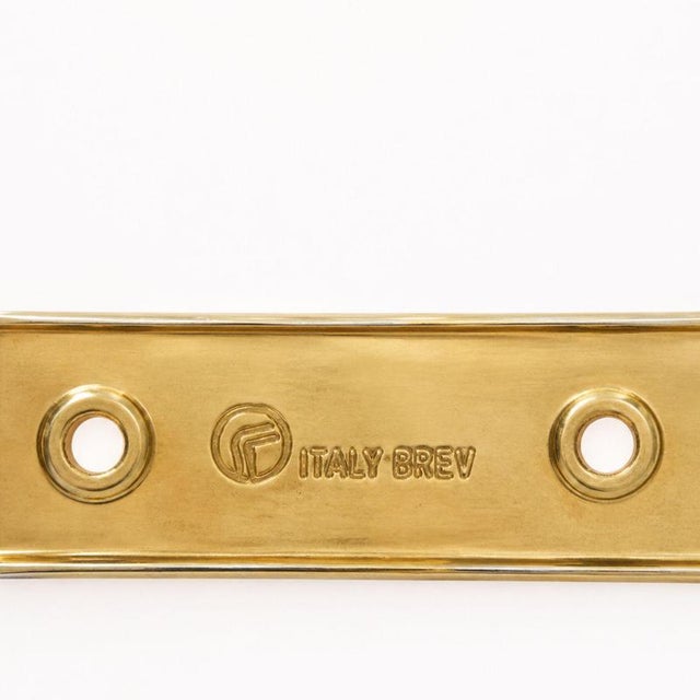 Gold SE 314 Postmodern Brass Wall Hooks Coat Hangers by Ettore Sottsass, Italy, 1985 For Sale - Image 8 of 9
