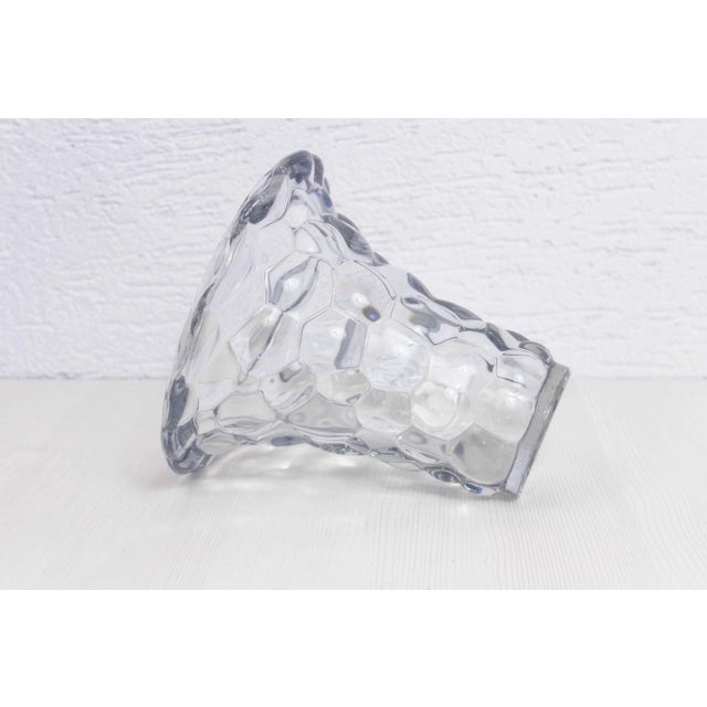 Mid-Century Modern French Crystal Vase from P.D'Avesn, 1940s For Sale - Image 3 of 11