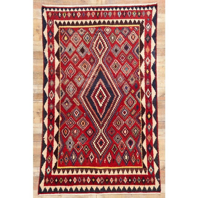 Vintage Persian Lori Rug - 05'00 X 07'10 For Sale - Image 9 of 9