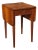 Mid 20th Century American Federal Style Solid Cherry Single Drawer Drop-Leaf Side Table For Sale