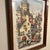 Mid-Century Modern 1970s Mid-Century Modern Hand-Tinted Lithograph of Old Quebec by Nikola-Château Frontenac View 22x 14 Original Oak Frame For Sale - Image 3 of 12