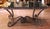 Mid-Century French Iron and Oak Riddling Board Table With Glass Top For Sale In Dallas - Image 6 of 15