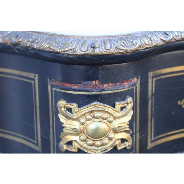 Napoleon III Black and Gilt Boulle Cabinet, 1860s For Sale - Image 16 of 18