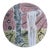 80s Ceramic Figural Wall Art by La Laurrien (Gilman) Ceramics ~ Vintage ~ 17.75" Diameter For Sale