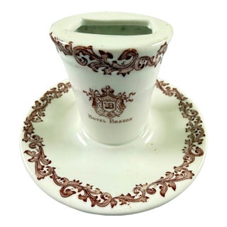 1920s Shenango China Hotel Brazos Match Striker For Sale