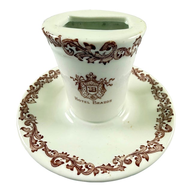 1920s Shenango China Hotel Brazos Match Striker For Sale