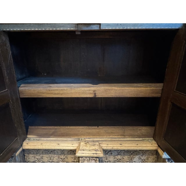Wood Antique Flemish Oak Cabinet, 1780 For Sale - Image 7 of 18