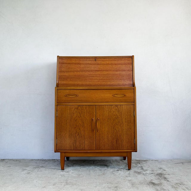 Jentique Teak Writing Bureau, 1960s For Sale - Image 13 of 13