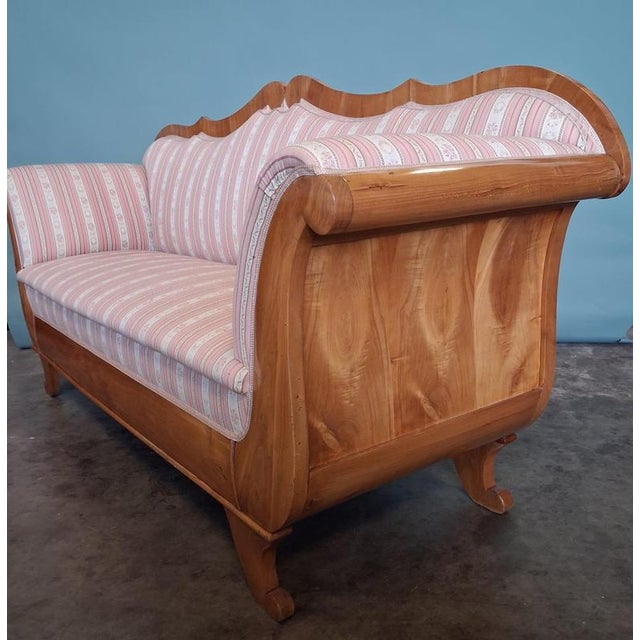 Biedermeier Cherrywood Sofa, 19th Century For Sale - Image 5 of 18