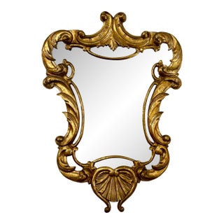 Antique French Louis XV Gilt Mirror For Sale