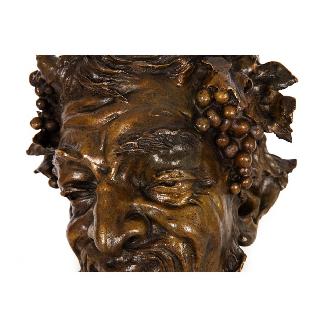 Italian Realist Bronze Bust of a Satyr Faun Attributed to Vincenzo Gemito For Sale - Image 6 of 18