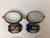 Pair Antique Coalport Porcelain Cobalt With Birds Covered Sauce Tureens With Under Plates For Sale - Image 9 of 12